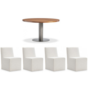 Brasea Round Dining 5 Piece Set