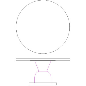 Solaria Dining Table Base