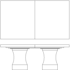 Aventura Dining Table Base