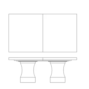 Aventura Dining Table Base