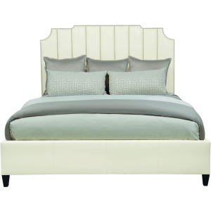 Upholstered Bed Program Bayonne Leather Panel Bed