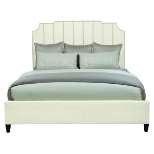 Upholstered Bed Program Bayonne Leather Panel Bed