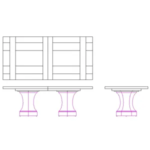 Santa Barbara Dining Table Base
