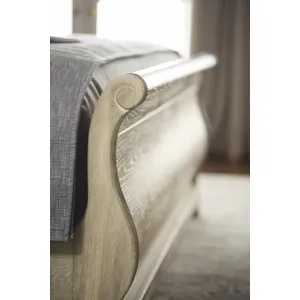 Rustic Patina Sleigh Bed