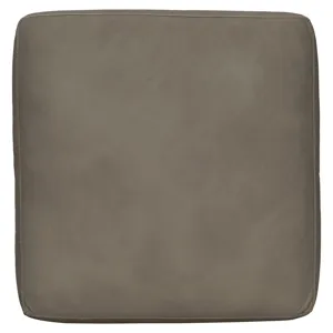 Plush Leather Preston Leather Ottoman