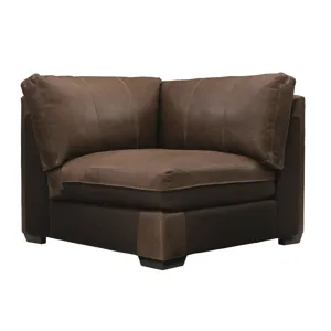 Dawkins Leather Corner Chair