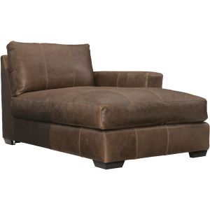 Dawkins Leather Right Arm Chaise