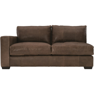 Dawkins Leather Left Arm Loveseat
