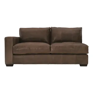 Dawkins Leather Left Arm Loveseat