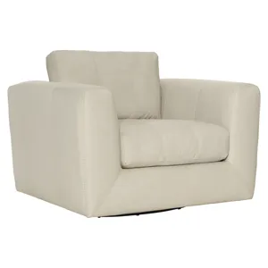 Plush Leather Remi Leather Swivel Chair