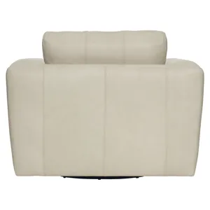 Plush Leather Remi Leather Swivel Chair