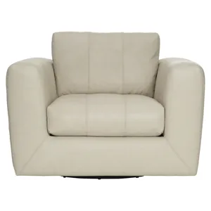 Plush Leather Remi Leather Swivel Chair