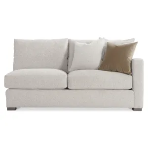 Plush Ventura Fabric Right Arm Loveseat