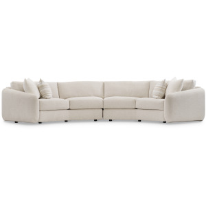 Plush Soleil Fabric Sectional