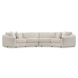 Plush Soleil Fabric Sectional