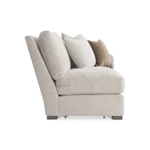Plush Ventura Fabric Right Arm Loveseat