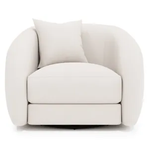 Plush Austen Fabric Swivel Chair