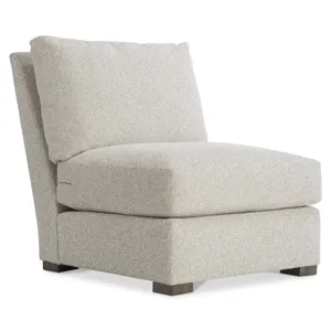 Plush Ventura Fabric Armless Chair