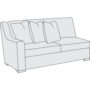 Germain Left Arm Loveseat