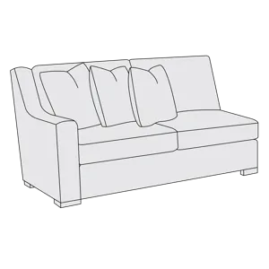 Germain Left Arm Loveseat