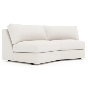 Soleil Fabric Armless Loveseat