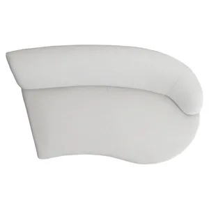 Plush Elle Fabric Right Arm Loveseat