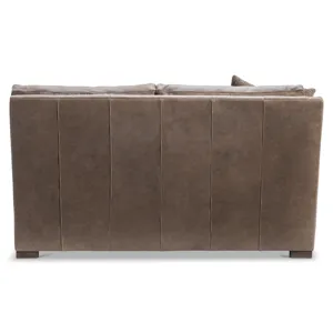 Keirnan Leather Left Arm Loveseat