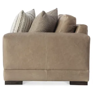 Lars Leather Right Arm Loveseat