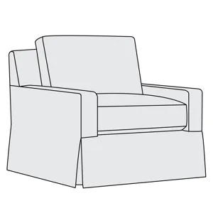 Sutton Fabric Swivel Chair