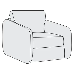 Soleil Fabric Swivel Chair