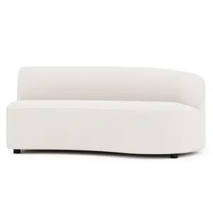 Plush Elle Fabric Right Arm Loveseat