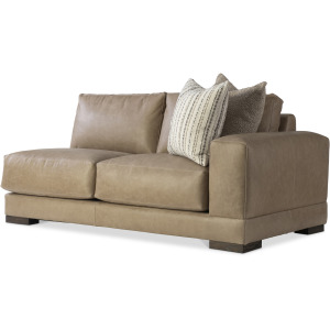 Lars Leather Right Arm Loveseat