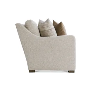 Plush Ventura Fabric Left Arm Loveseat