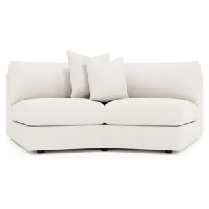 Soleil Fabric Armless Loveseat