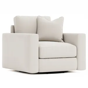 Plush Dawkins Fabric Swivel Chair