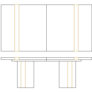 Tempo Dining Table Base