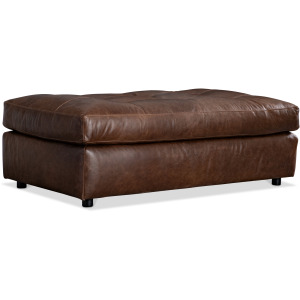 Nest Leather Ottoman