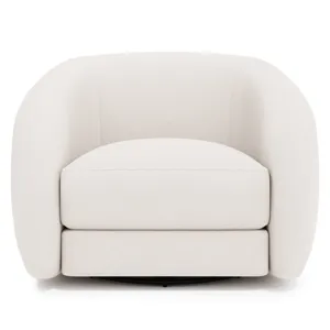 Plush Austen Fabric Swivel Chair
