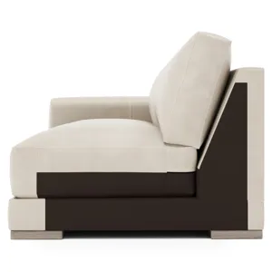 Lars Leather Left Arm Loveseat