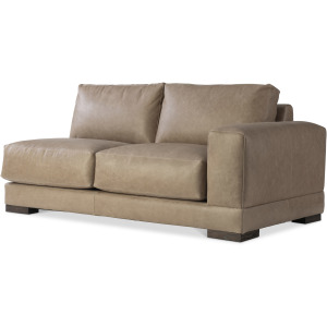 Lars Leather Right Arm Loveseat