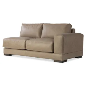 Lars Leather Right Arm Loveseat