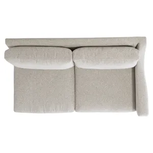 Plush Ventura Fabric Right Arm Loveseat