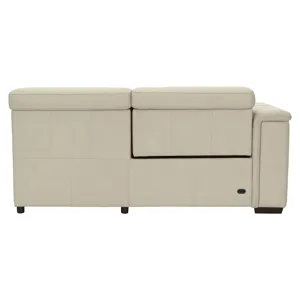 Lioni Leather Left Arm Power Motion Loveseat