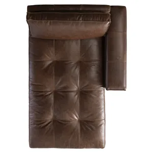 Nest Leather Right Arm Chaise