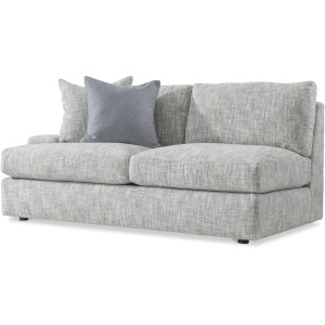 Plush Serena Fabric Left Arm Loveseat