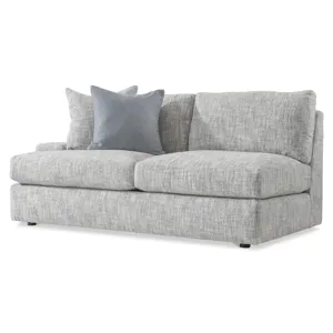 Plush Serena Fabric Left Arm Loveseat