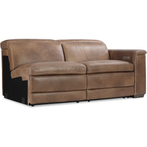 Lioni Leather Right Arm Power Motion Loveseat