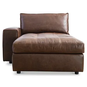 Nest Leather Left Arm Chaise
