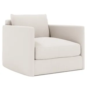 Plush Rory Fabric Swivel Chair