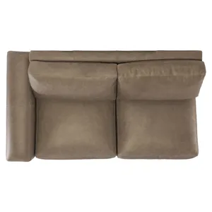 Lars Leather Left Arm Loveseat